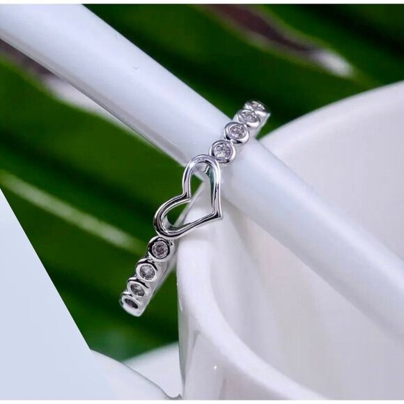Sterling Silver Heart Ring - Picture 1 of 5